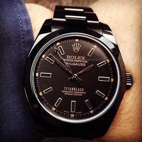 rolex titan black milgauss oscar|rolex milgauss shield.